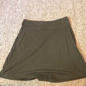 Navy green skirt